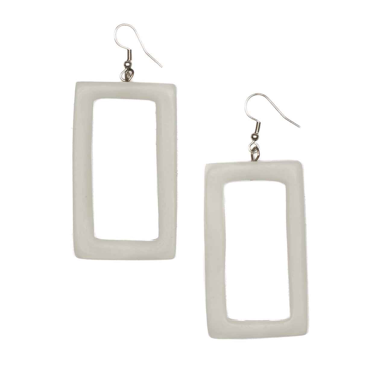 Resin Rectangular Earring
