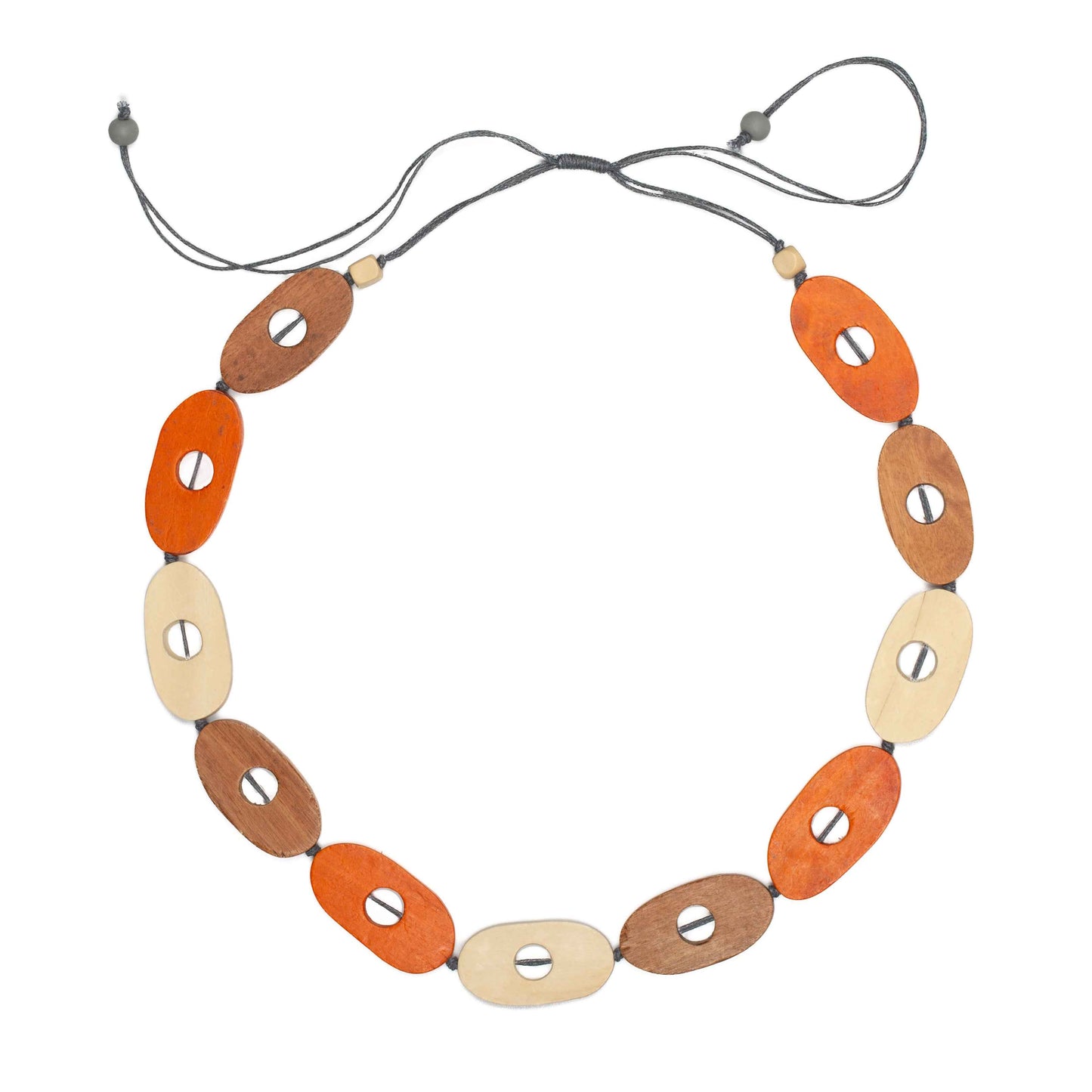 Wooden Oval Necklace