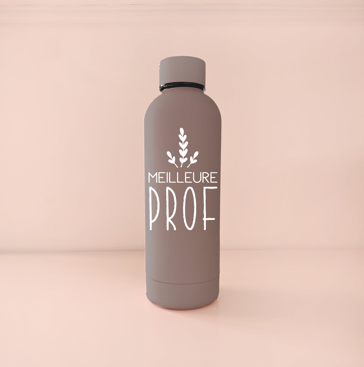 Bouteille isotherme 17oz - café meilleure prof blanc