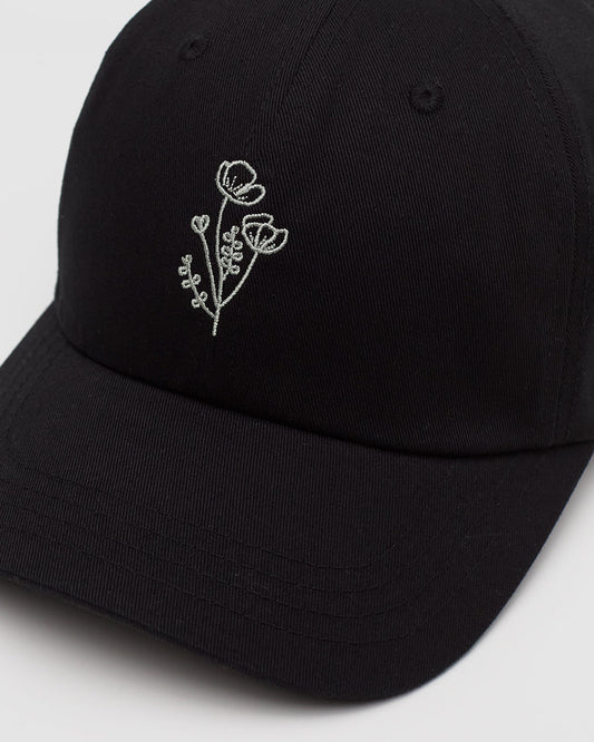 Flower Embroidery Peak Hat