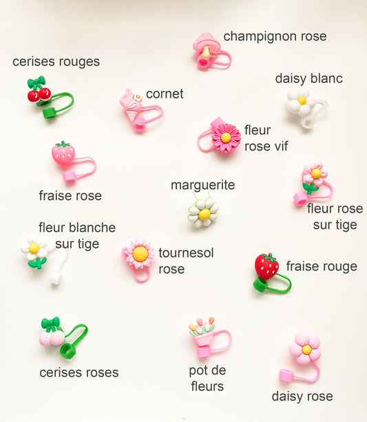 Couvercle pour paille