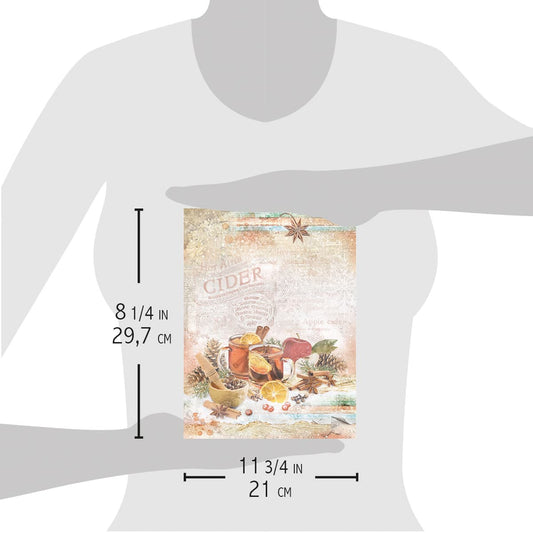 Ciao Bella Rice Paper A4 Hot Apple Cider