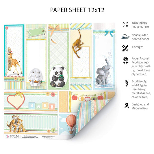 Ciao Bella Save the Date Paper Sheet 12"x12" 1 Sheet