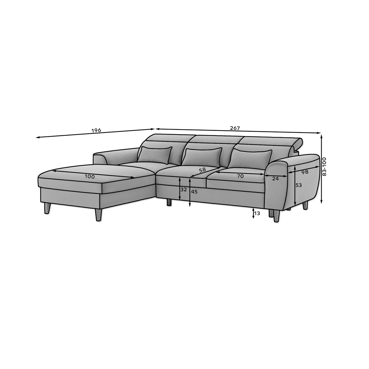 Foble Sectional Storage Sleeper Chaise Sofa - Emerald Green