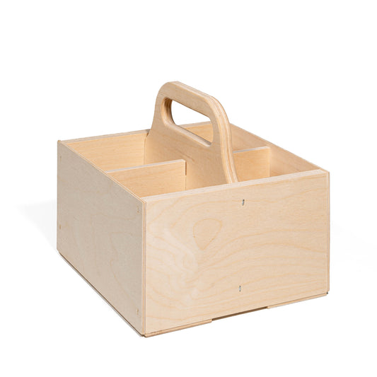 Caisse en bois pour bouteilles et canettes format écono