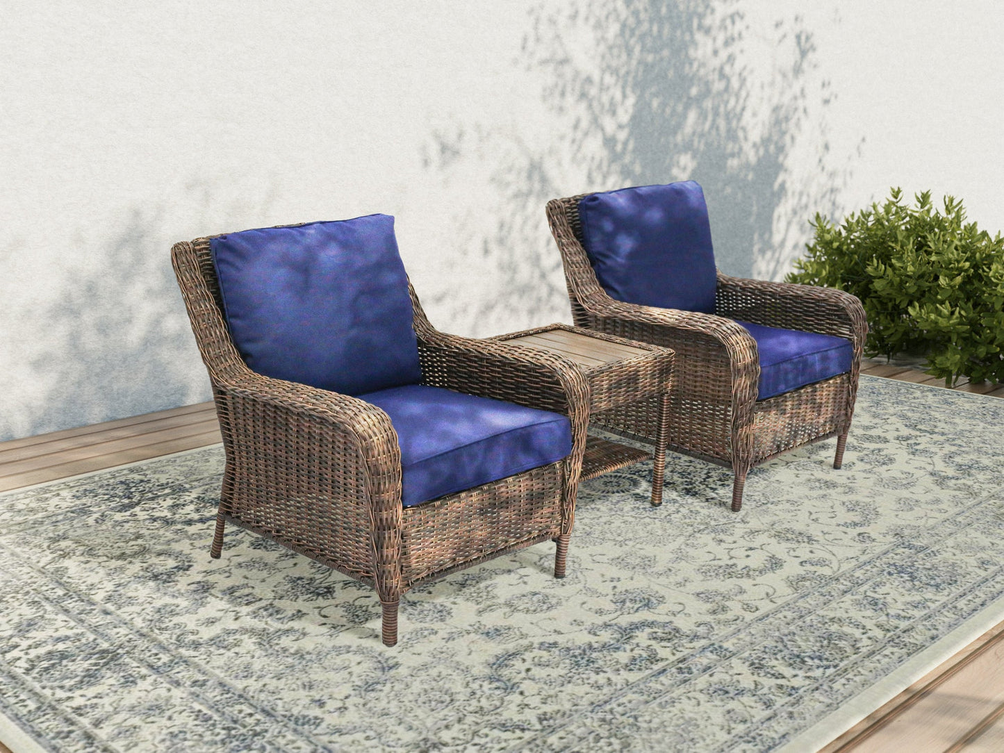 Cambridge Club Chair Bistro Set - AURABAGS SHOP