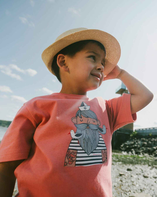 Organic Cotton Short Sleeve T-Shirt Brick