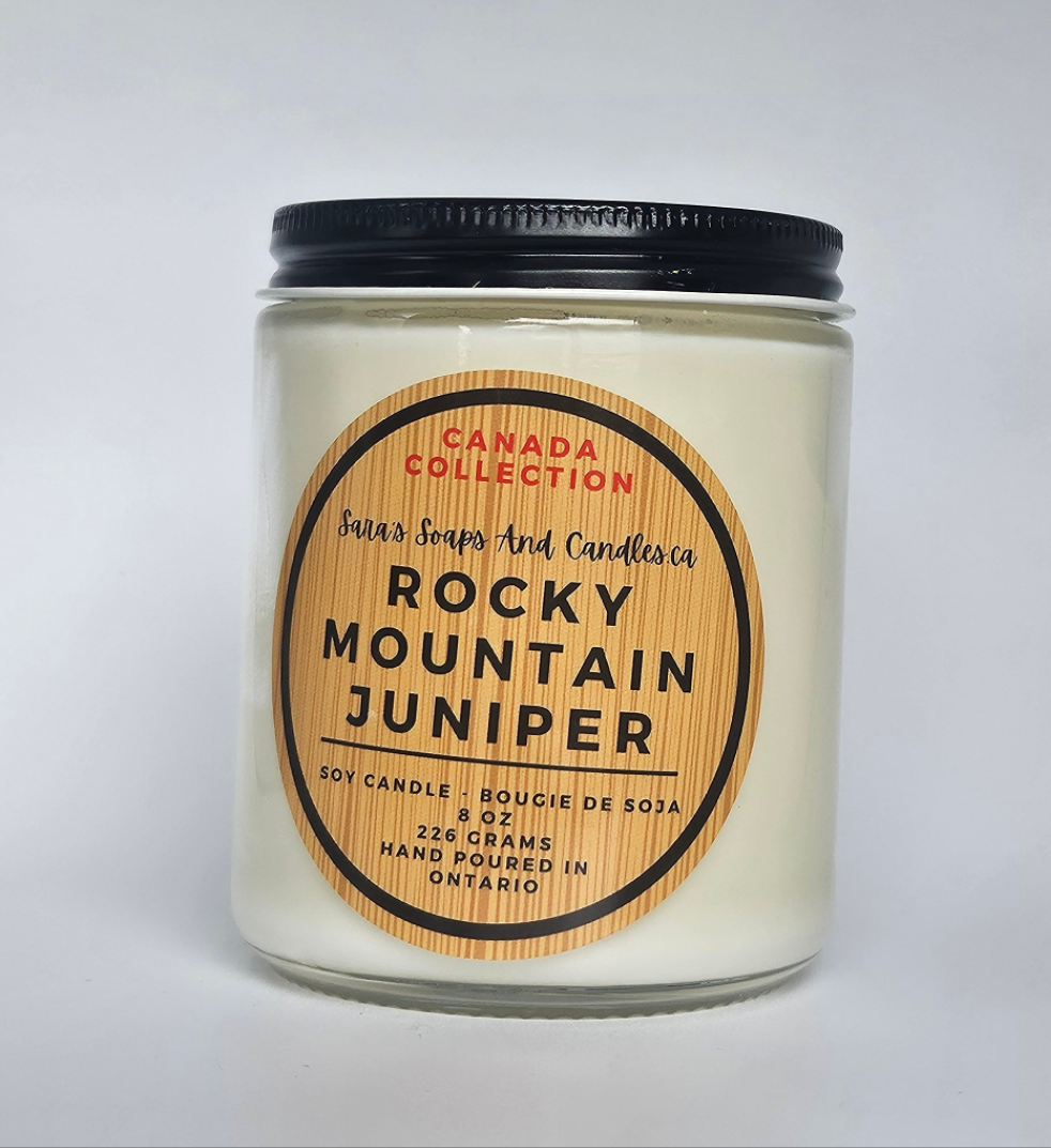 Rocky Mountain Juniper - 8oz soy candle