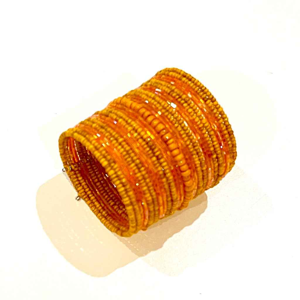 Wide Beaded Cuff