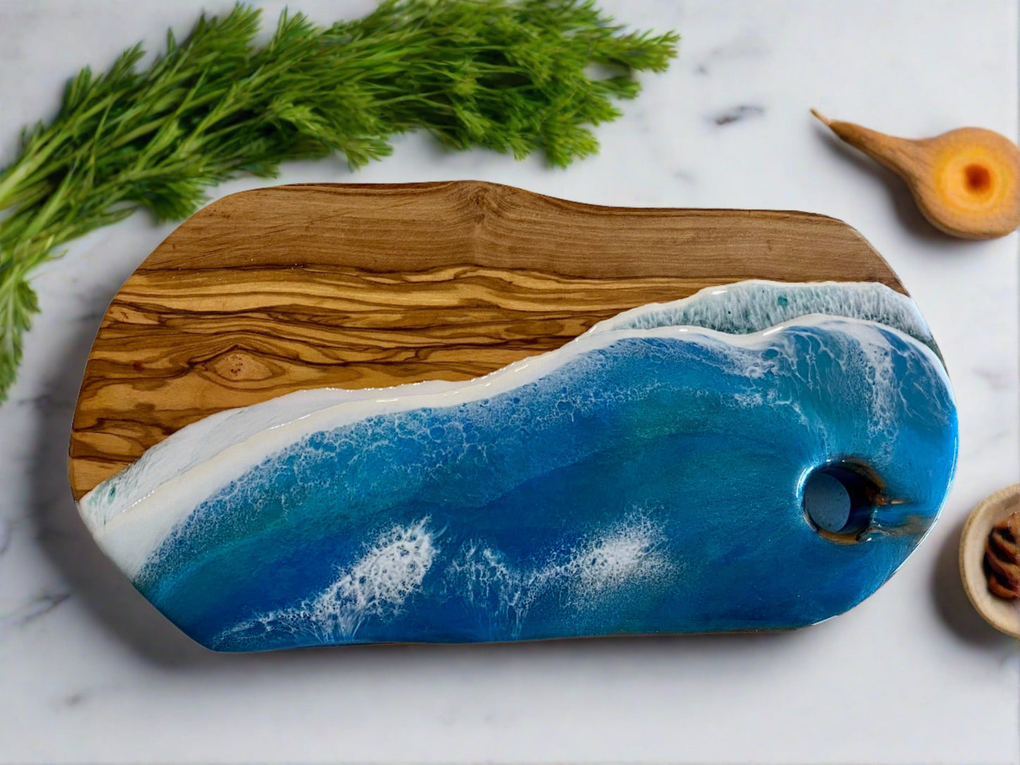 Olive Wood Charcuterie Board - AURABAGS SHOP