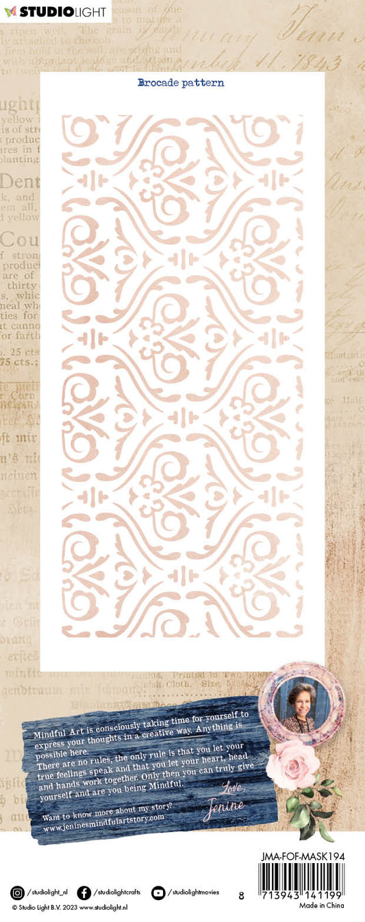 JMA Mask Brocade Pattern Feelings Of Freedom 105x210x1mm 1 PC nr.194