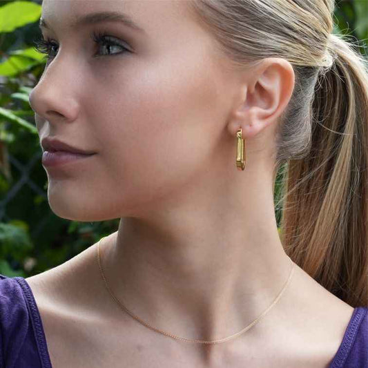 JOSEPHA Mini Textured Dainty Gold Chain