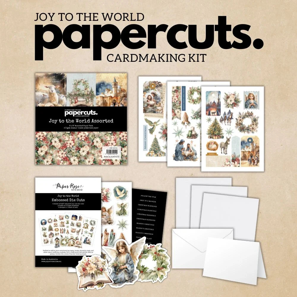 Joy to the World Papercuts Cardmaking Kit 35530