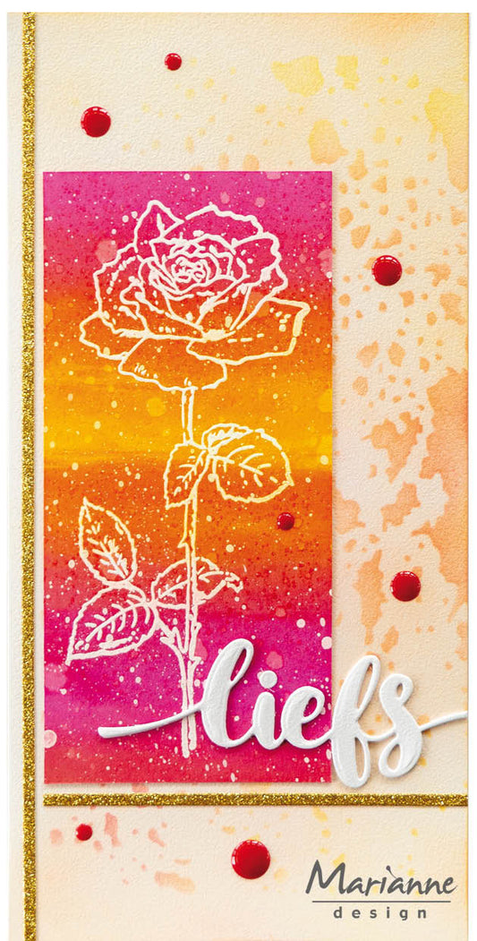 Marianne Design Clear Stamp - Tiny's Borders - Rose