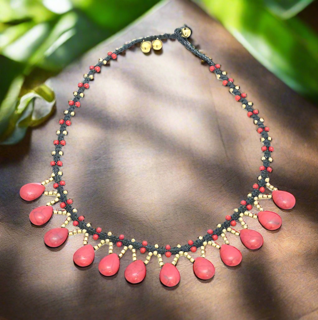 Stone Drop Necklace