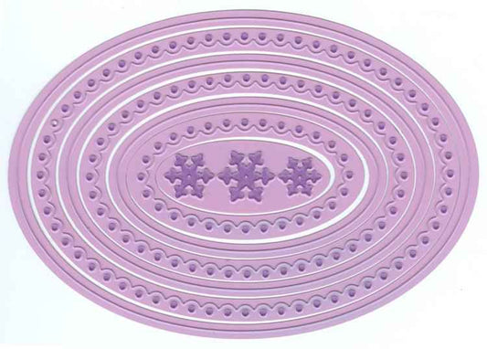 Multi Frame Dies "oval scalloped"