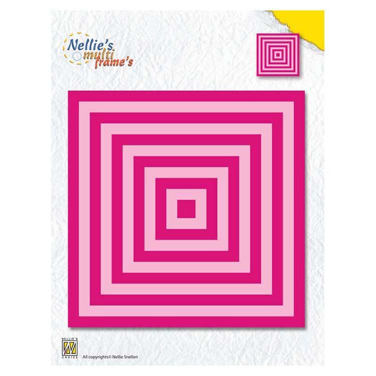 Nellie's Choice Multi Frame Dies XL Straight Square