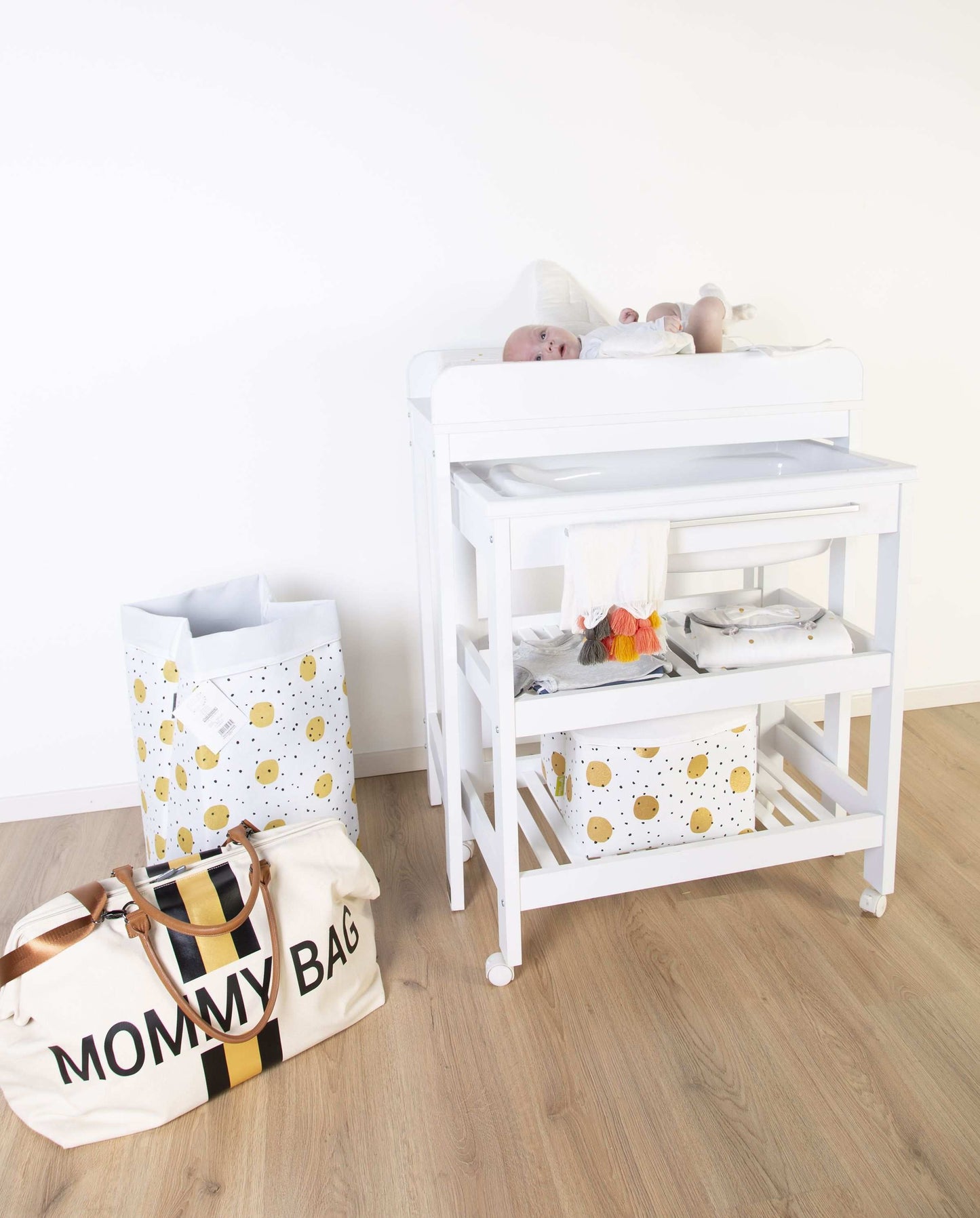 Chic Stripes Canvas Mommy Bag