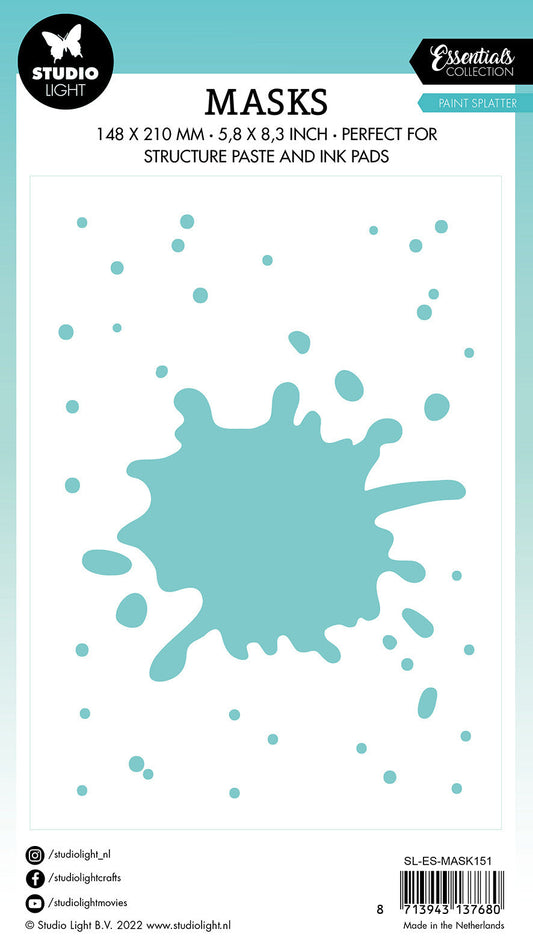 SL Mask Paint Splatter Essentials 150x210x1mm 1 PC nr.151