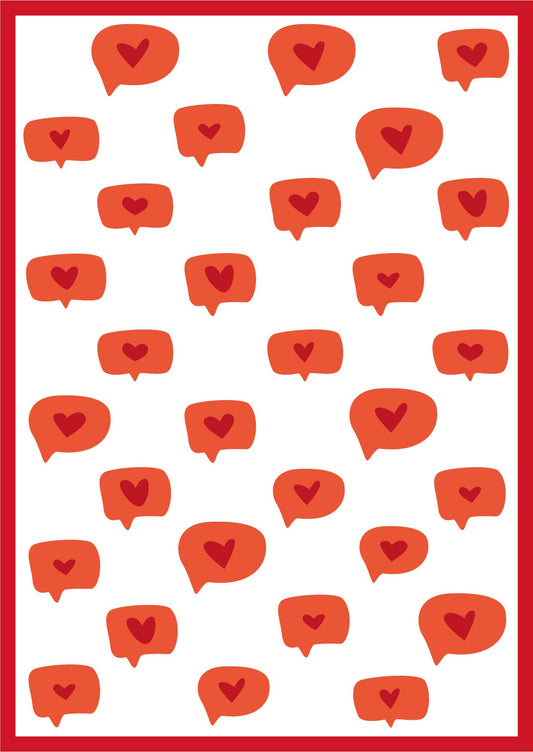 SL Mask Love Pattern Essentials 150x210x1mm 1 PC nr.176