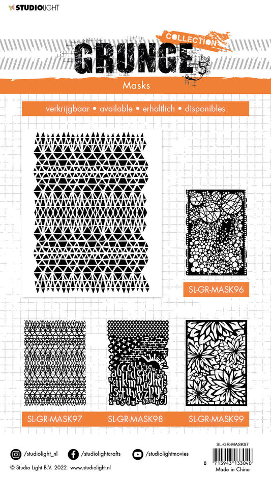 SL Mask Macrame Grunge Collection 210x148x1mm 1 PC nr.97