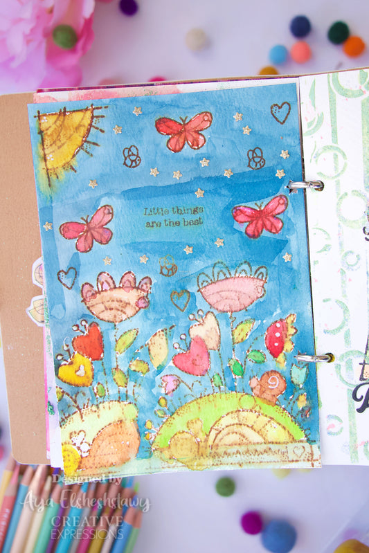 Woodware Clear Singles Flower Mound 4 in x 6 in Stamp