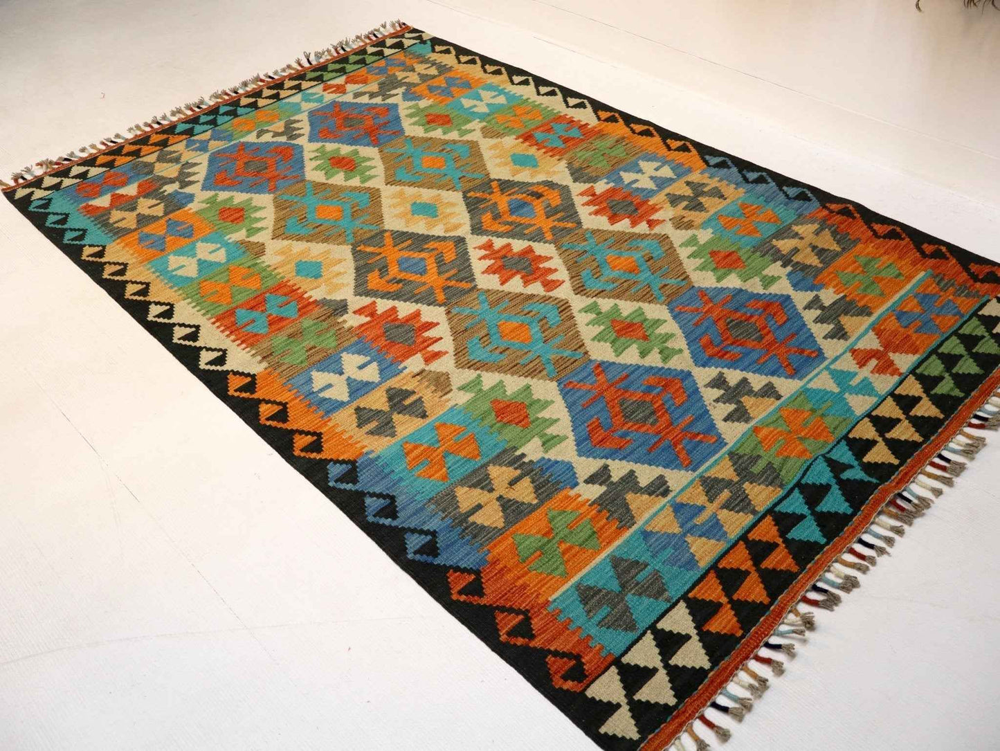Afghan Maimana Kilim Rug | 4' 2" x 6' 6"