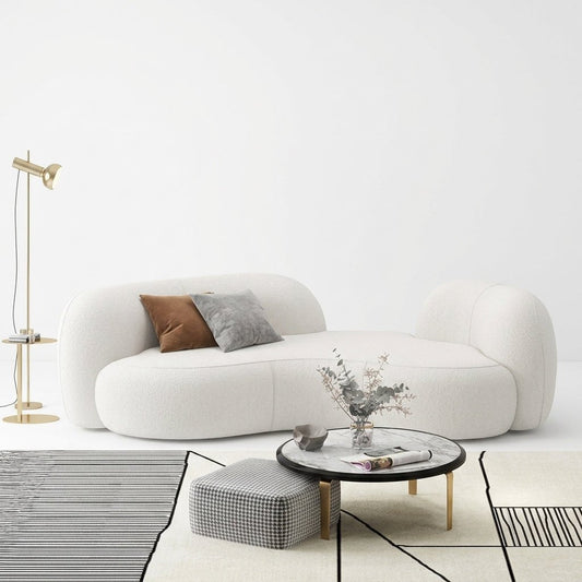 Albi Curved Fabric Sofa