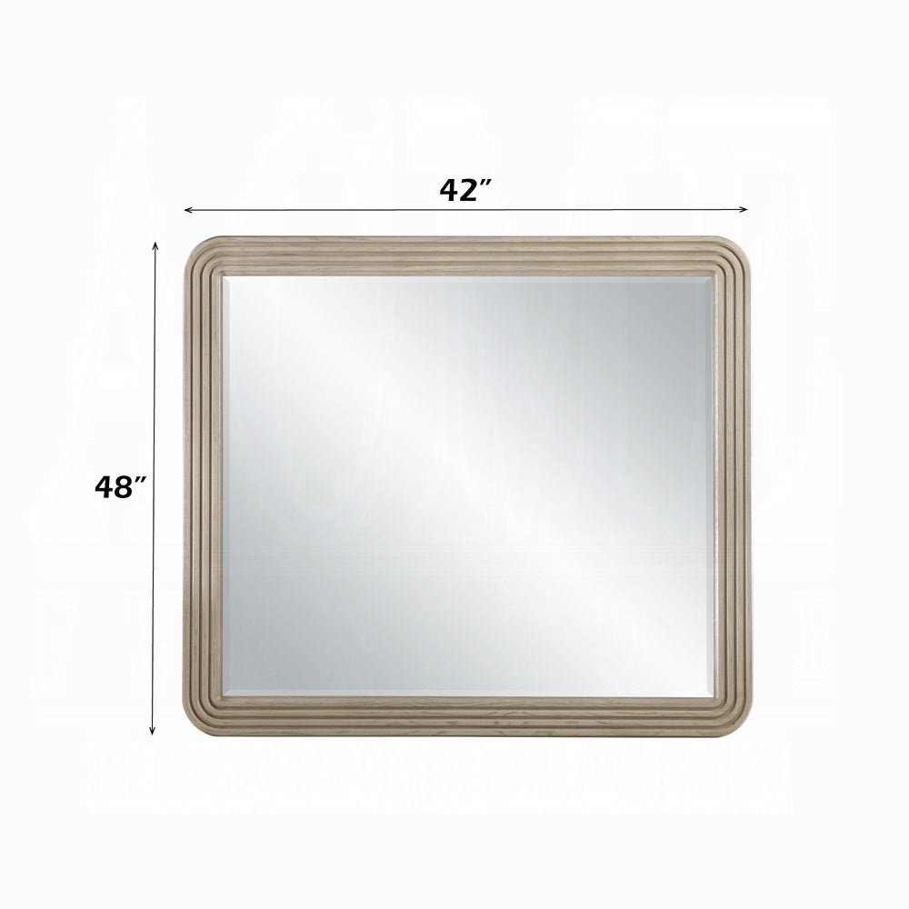 Chianti Luxury Beveled Edge Mirror- Light Oak