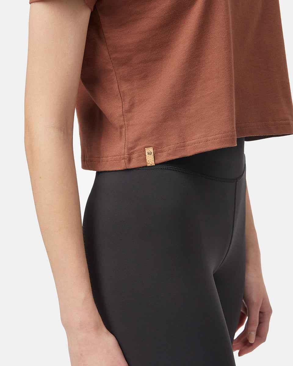Organic Cotton Relaxed Cropped T-Shirt