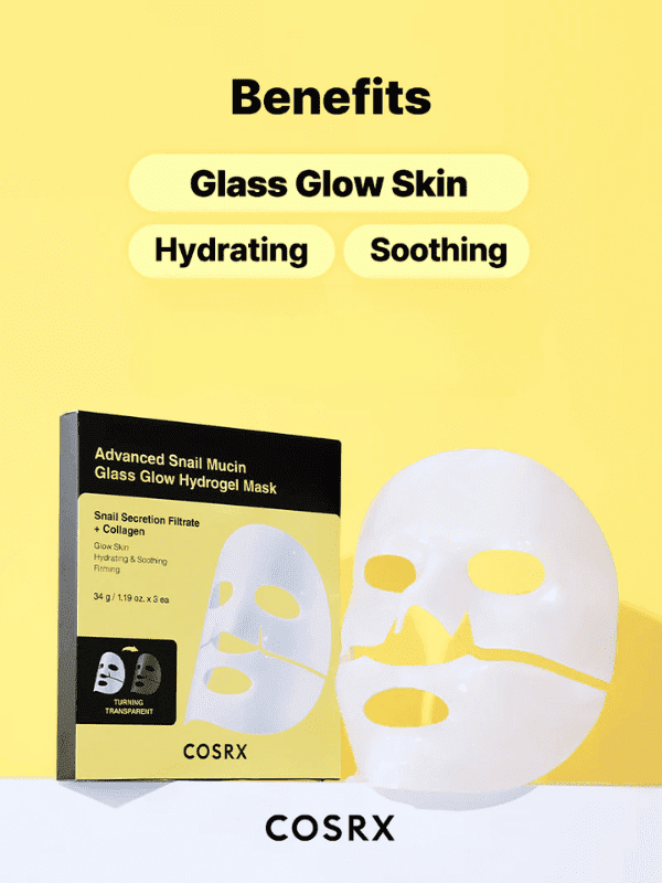 COSRX Advanced Snail Mucin Glass Glow Hydrogel Mask 35g
