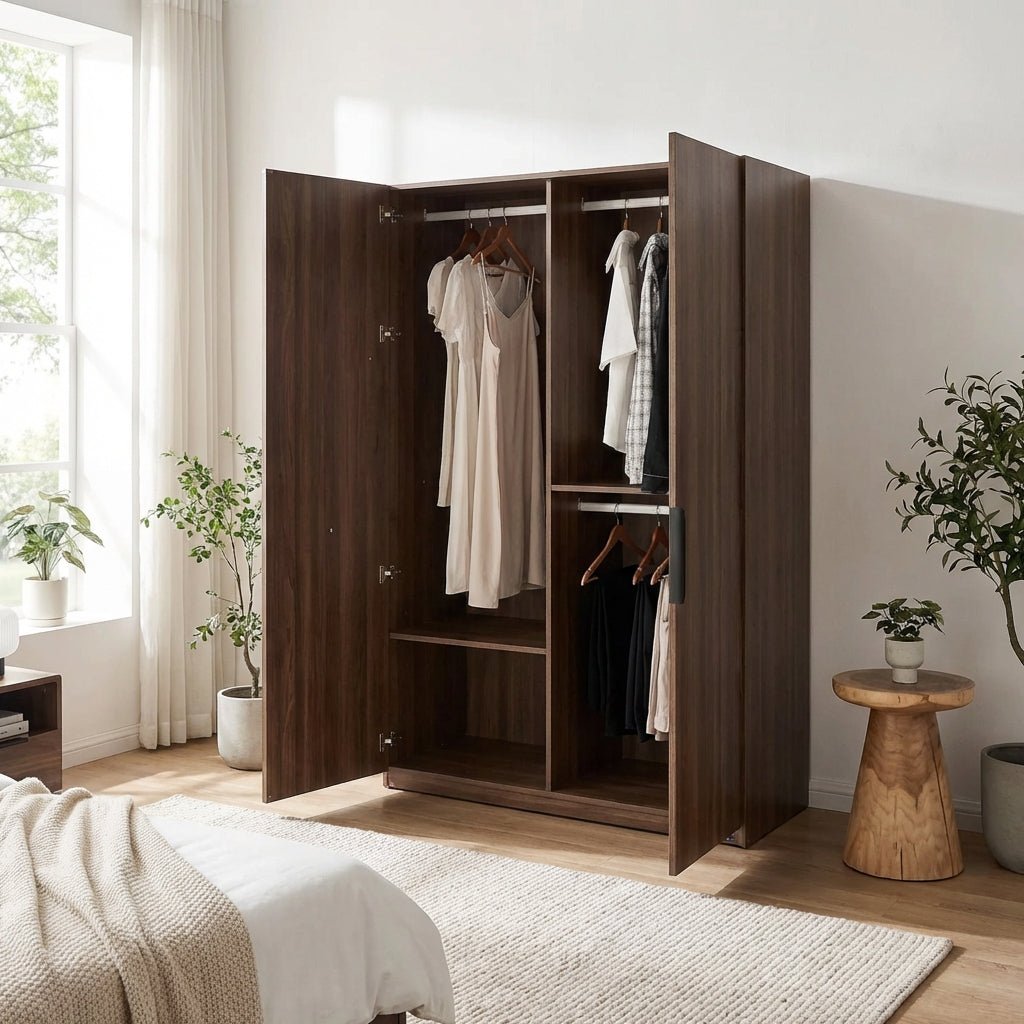 Dalumd Two-Door Wooden Wardrobe