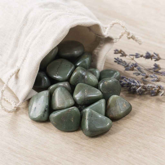 Green Chalcedony Tumbled Stones