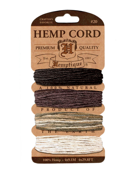 Hemptique #20 Hemp Cord Card Set