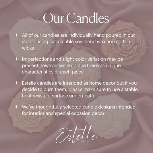 Handmade Ribbed Soy Wax Pillar Candle | Decor