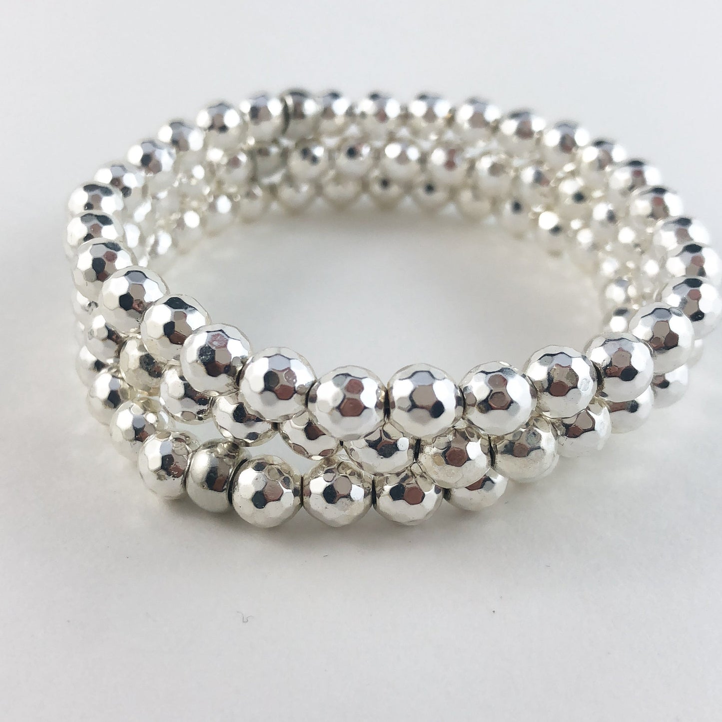 Silver Hematite Bracelet