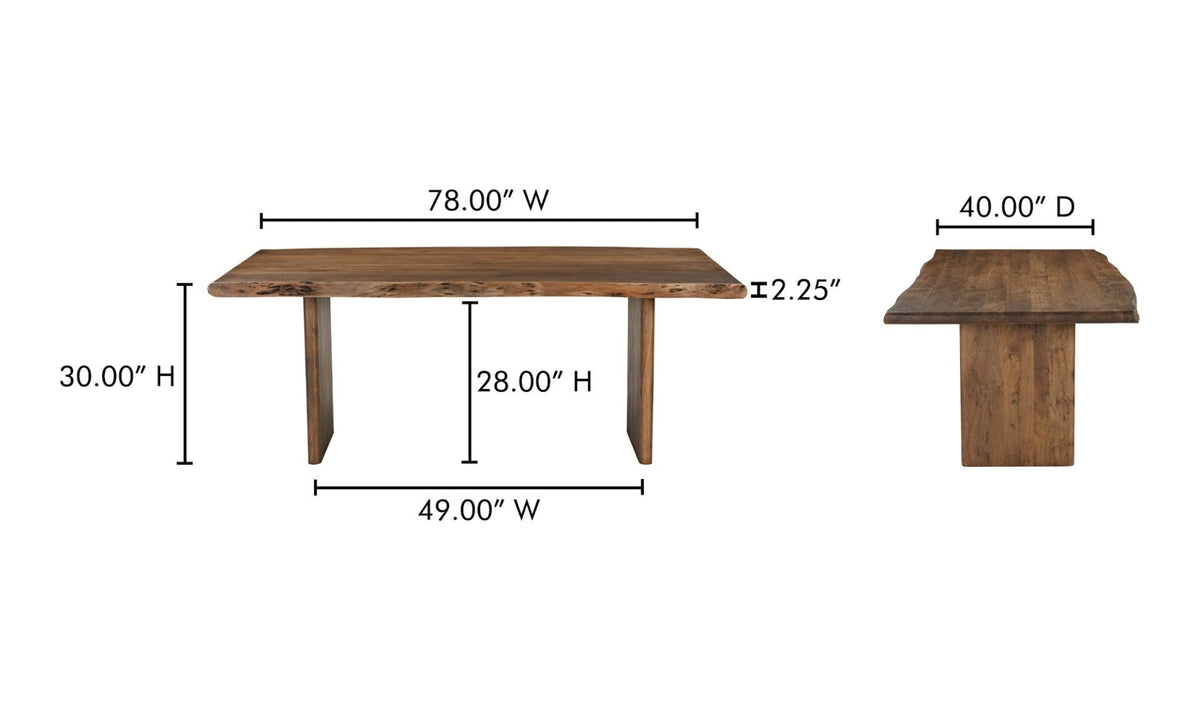 Lena Small Dining Table Brown