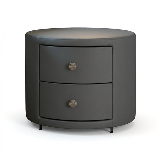 Luna Round Drum Nightstand