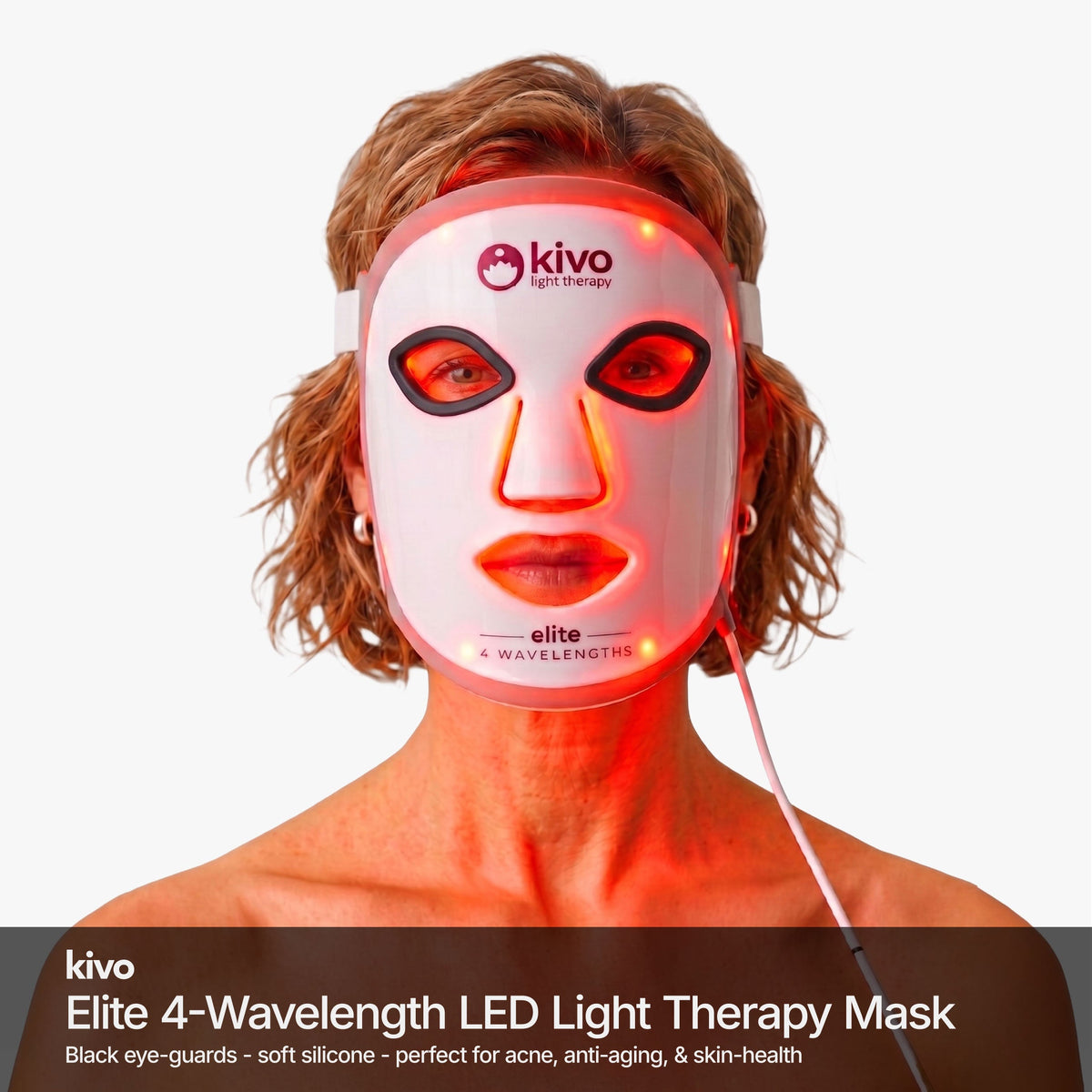 Kivo Elite 4-wavelength Red Light Therapy LED Face Mask