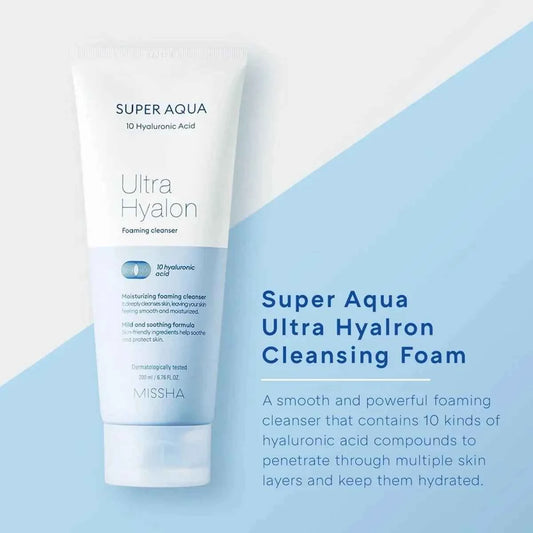 MISSHA Super Aqua Ultra Hyalron Cleansing Foam 200ml