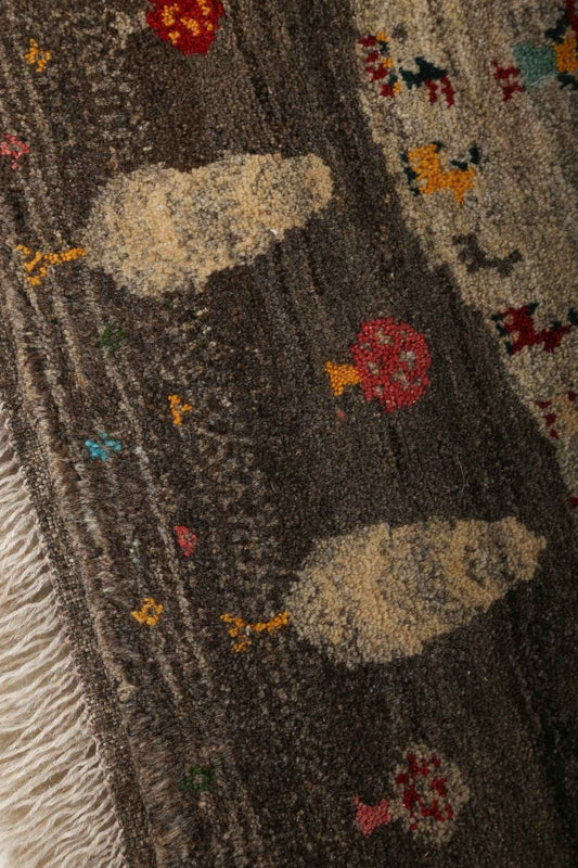 Persian Gabbeh Rug | 2' 9" x 4'