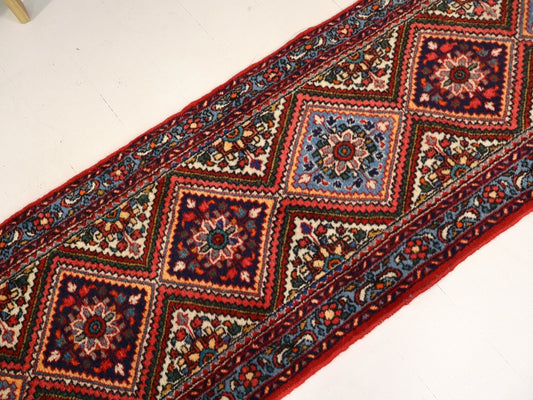 Persischer Hamadan Brückenläufer Teppich | 66 cm x 290 cm