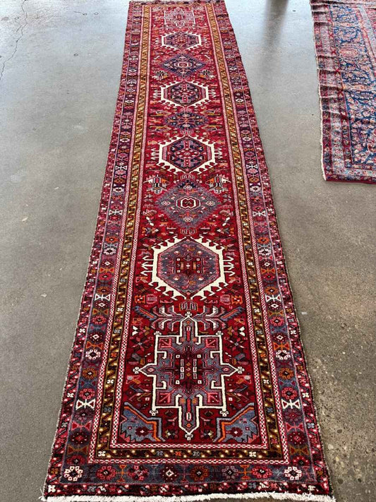 Persian Karaja Runner Rug | 3' 1" x 13'
