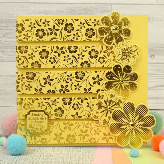 Rainbow Brights Pre-Scored Card Blanks - 6" x 6"