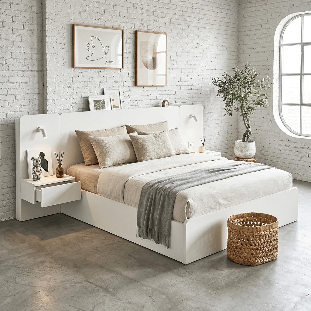 Rander 3-Piece Bedroom Set with Integrated Power & Reading Lamp