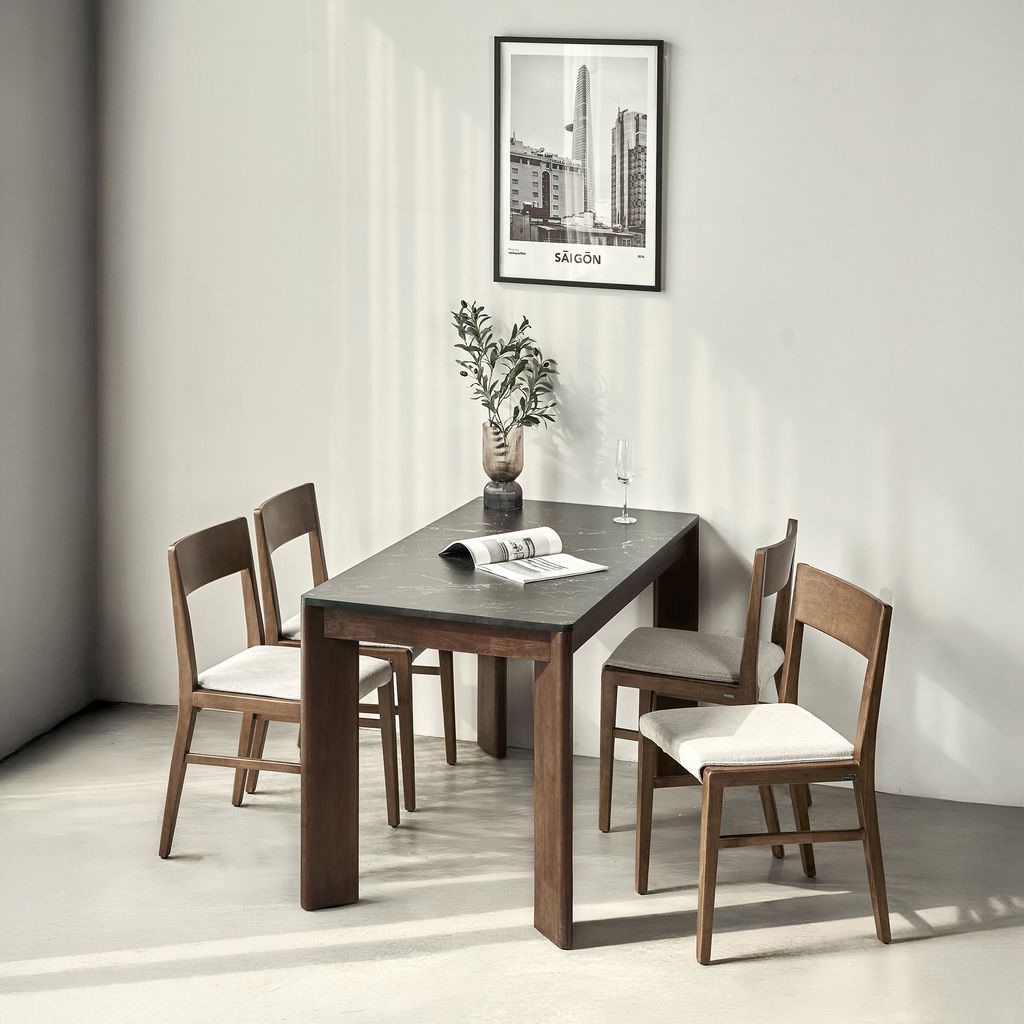 Scania Stone Dining Table Set