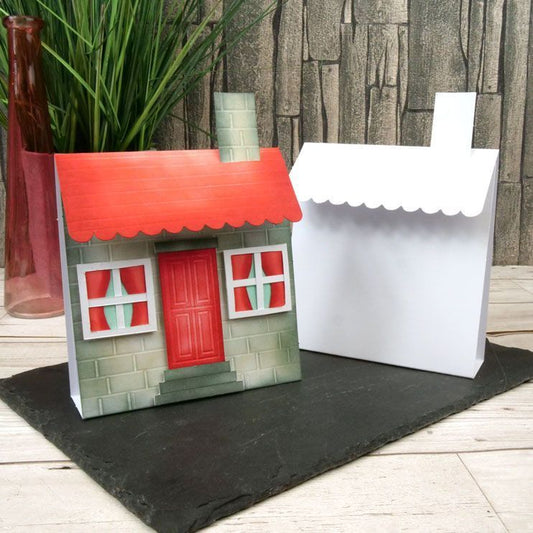 Luxury Shaped Card Blanks & Envelopes - House