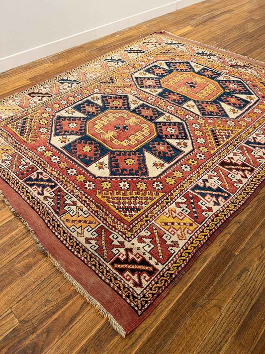 Turkish Ezine Rug | 4' 8" x 5' 11"