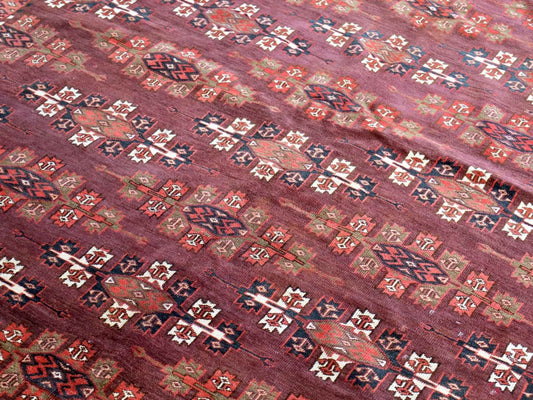 Turkmen Yomut Rug | 6' 10" x 10' 7"
