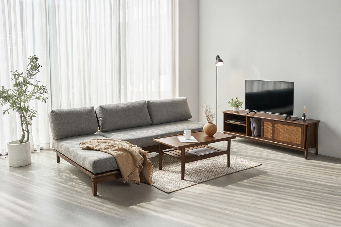 Vline 301 Acacia Wood TV Media Console